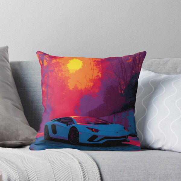 Item preview, Lamborghini LP780-4 Ultimae Painting Print – Exotic Car Pop Art Canvas designed and sold by AutoPopStudio.