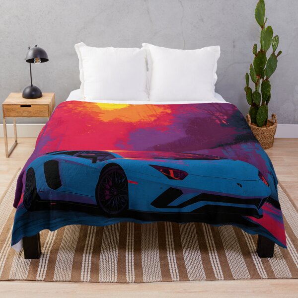 Item preview, Lamborghini LP780-4 Ultimae Painting Print – Exotic Car Pop Art Canvas designed and sold by AutoPopStudio.