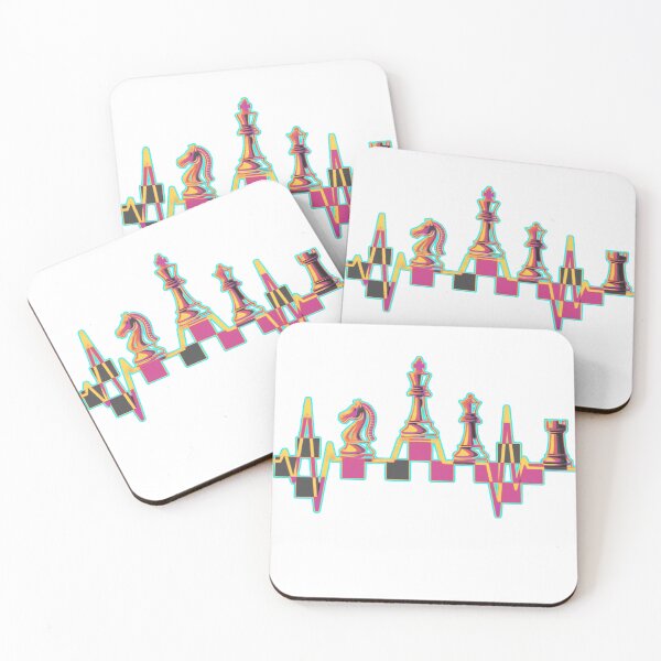 Item preview,  Chess Heartbeat Gift for Chess Lovers and Chess Club Fans Sticker designed and sold by Emivare.