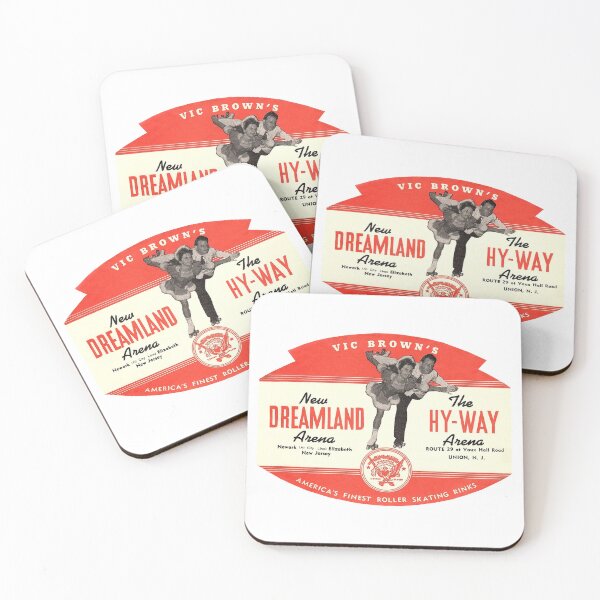 Item preview, Vic Brown's New Dreamland Arena Newark Elizabeth New Jersey Roller Skating Rink Sticker Decal Label Design 5 designed and sold by tislord.