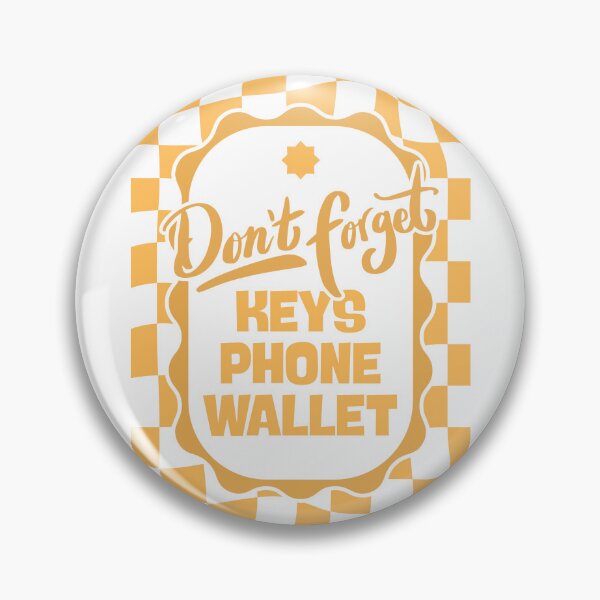 Item preview, Don’t Forget Keys Phone Wallet - Yellow designed and sold by Dondonmart.