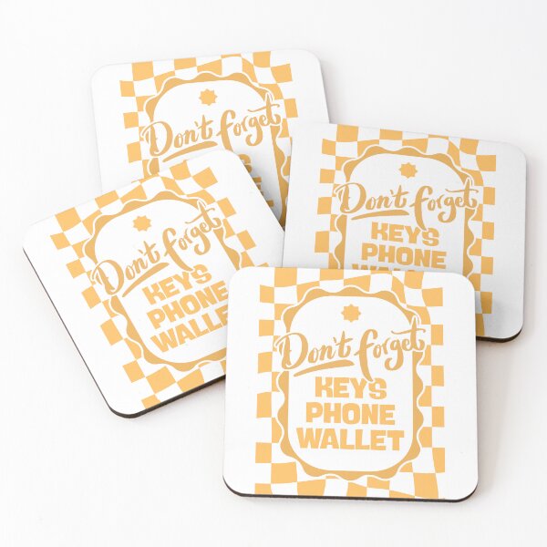 Item preview, Don’t Forget Keys Phone Wallet - Yellow designed and sold by Dondonmart.