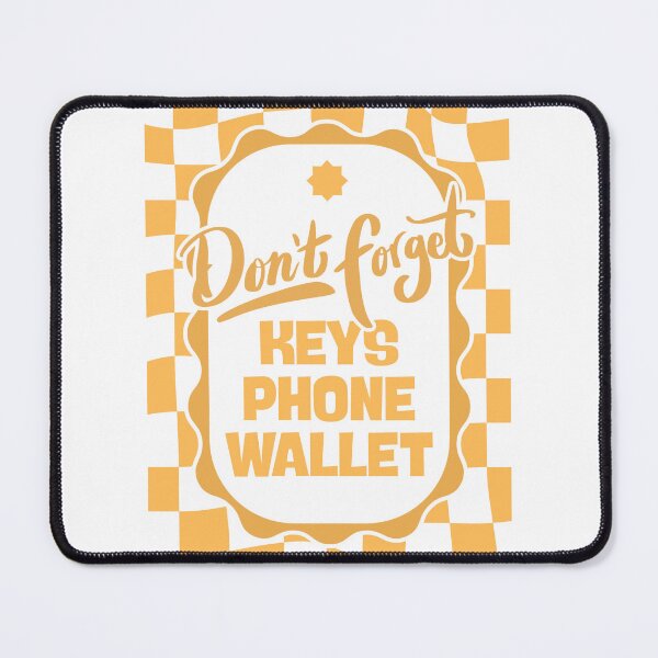 Item preview, Don’t Forget Keys Phone Wallet - Yellow designed and sold by Dondonmart.