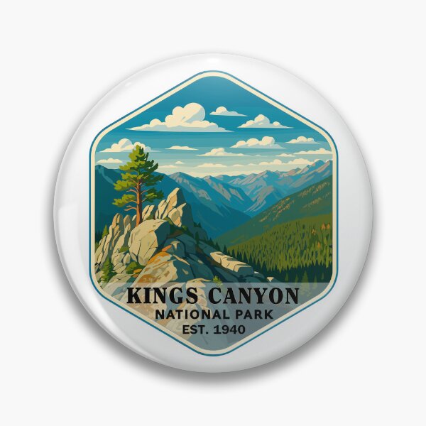 Item preview, Kings Canyon National Park Retro Sticker designed and sold by Ismeal Von.