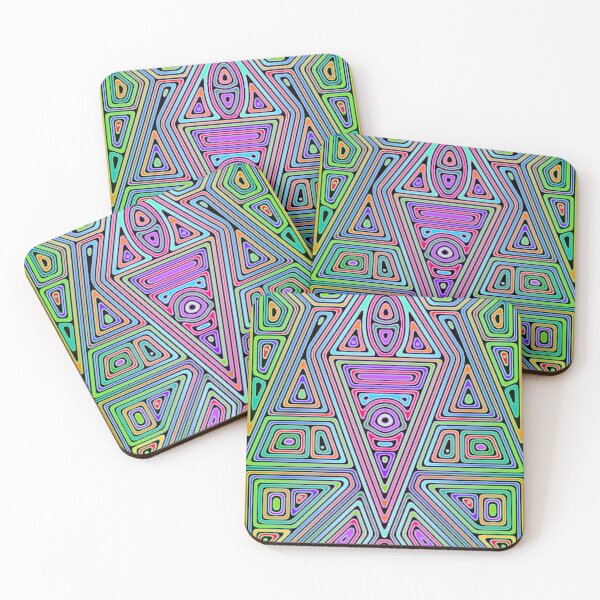 Item preview, colorful abstract geometric design 1 designed and sold by chambergambit.