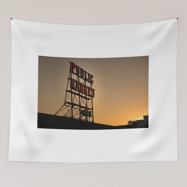 Item preview, Pike Place Public Market Sign in Seattle designed and sold by jmtphotomedia.