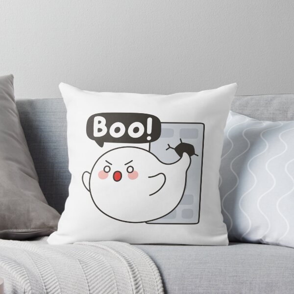 Item preview, Cute Ghost BOO! Emote – Funny Halloween Sticker designed and sold by BibleProject.