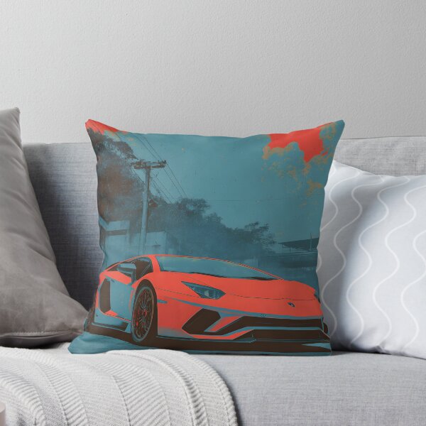 Item preview, Lamborghini LP780-4 Ultimae Pop Art Canvas Wall Print – Sports Car Artwork designed and sold by AutoPopStudio.