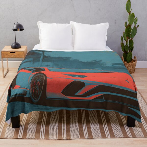 Item preview, Lamborghini LP780-4 Ultimae Pop Art Canvas Wall Print – Sports Car Artwork designed and sold by AutoPopStudio.