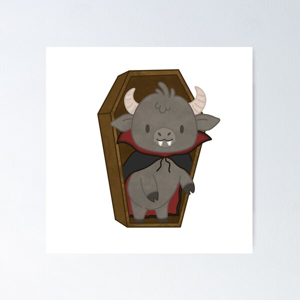 Item preview, Spooky Vampire Bull  designed and sold by Brianna Alderfer.