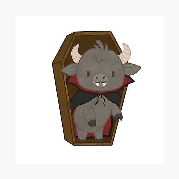 Item preview, Spooky Vampire Bull  designed and sold by Brianna Alderfer.