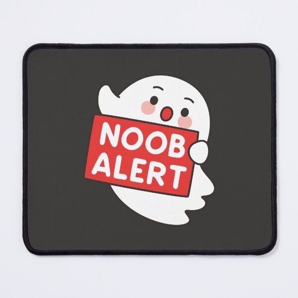 Item preview, Cute Ghost NOOB ALERT Emote – Funny Gamer Sticker designed and sold by BibleProject.