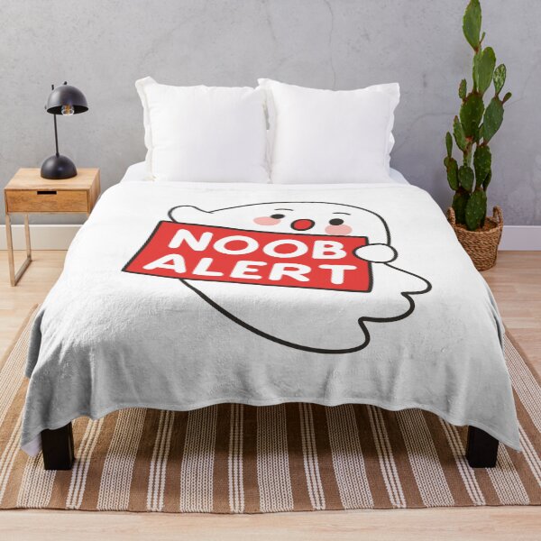 Item preview, Cute Ghost NOOB ALERT Emote – Funny Gamer Sticker designed and sold by BibleProject.