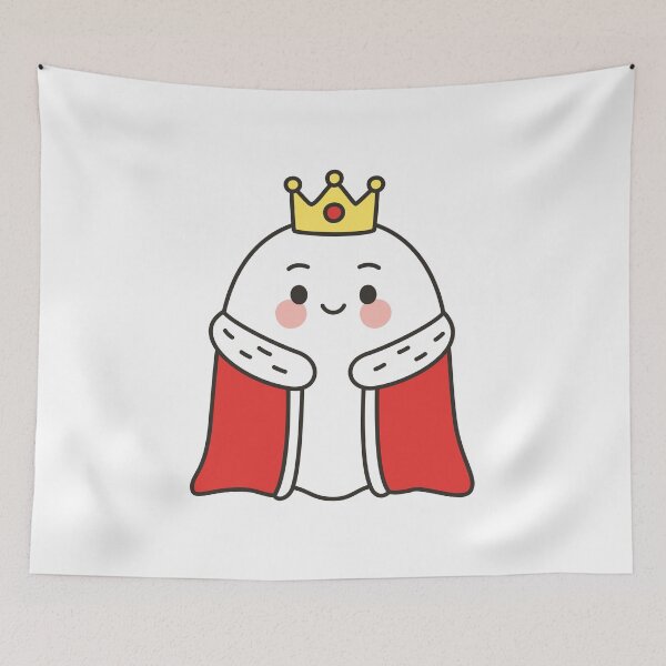 Item preview, Cute Ghost King Emote – Crown Kawaii Sticker designed and sold by BibleProject.