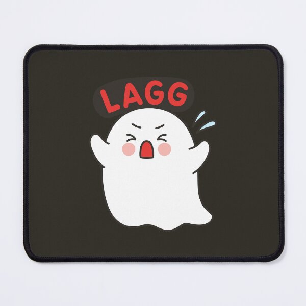 Item preview, Cute Ghost LAGG Emote – Funny Gamer Kawaii Sticker designed and sold by BibleProject.