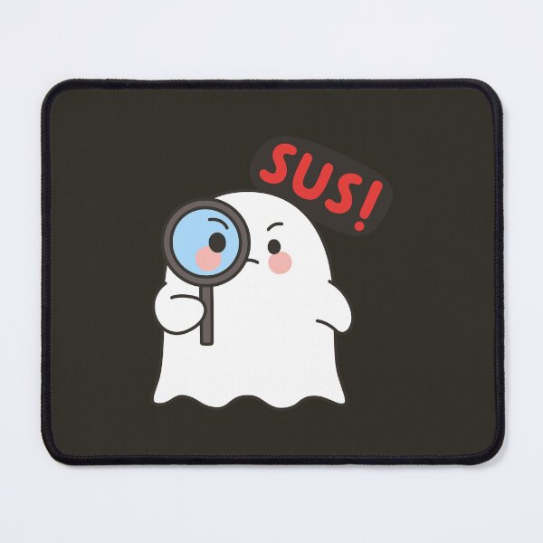 Item preview, Cute Ghost SUS Emote – Funny Kawaii Meme Sticker designed and sold by BibleProject.