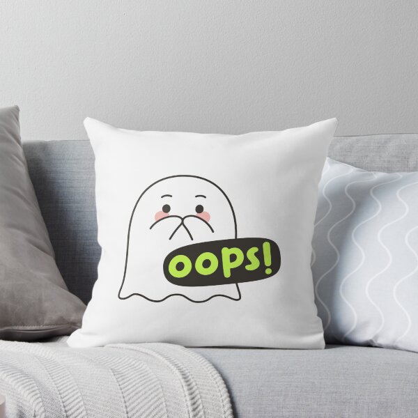 Item preview, Cute Ghost OOPS! Emote – Funny Kawaii Sticker designed and sold by BibleProject.