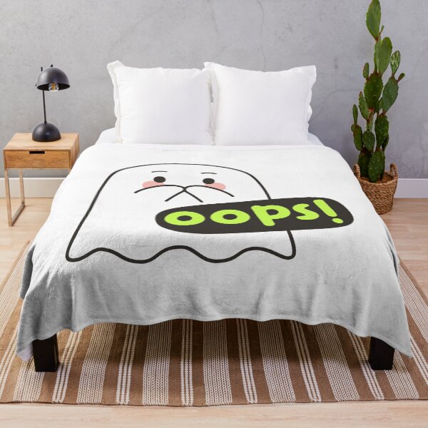 Item preview, Cute Ghost OOPS! Emote – Funny Kawaii Sticker designed and sold by BibleProject.
