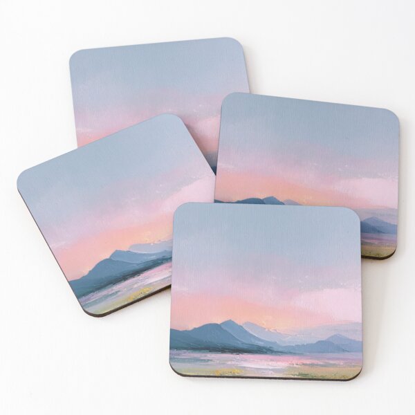 Item preview, Pastel oil painting sunset landscape designed and sold by ArtHouseNiklas.