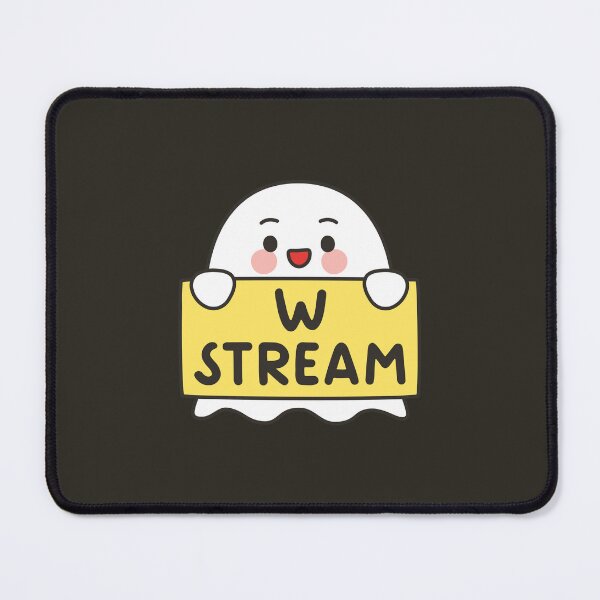 Item preview, Cute Ghost W STREAM Emote – Gamer Kawaii Sticker designed and sold by BibleProject.