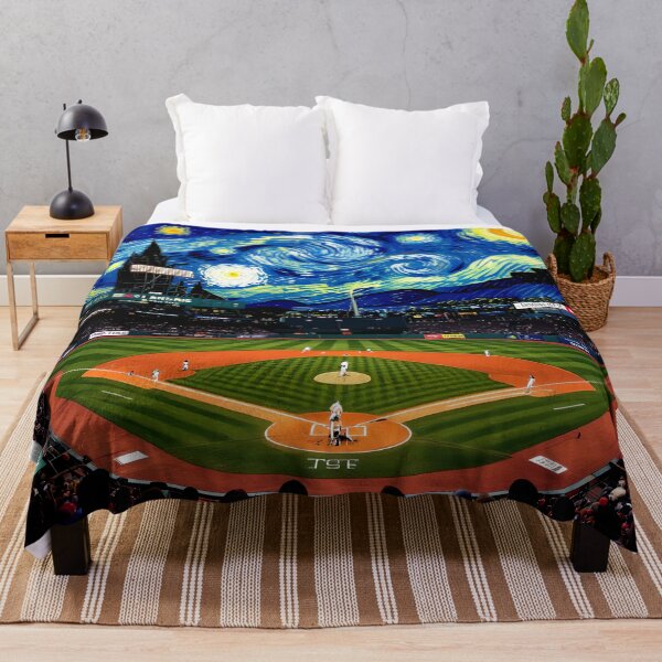 Item preview, starry night baseball game colorful abstract design designed and sold by SmashingDeals.