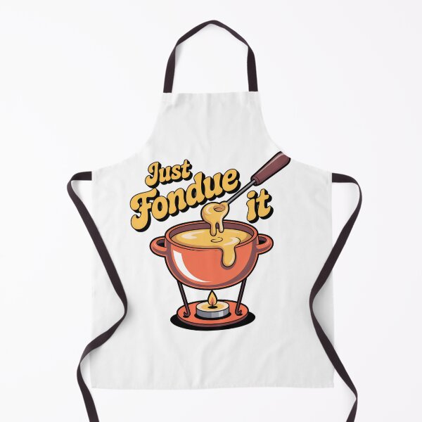 Item preview, Just Fondue It – Cartoon Cheese Fondue Pot Illustration, Cute Foodie Design designed and sold by VividOrganica.