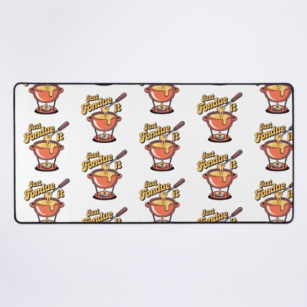 Item preview, Just Fondue It – Cartoon Cheese Fondue Pot Illustration, Cute Foodie Design designed and sold by VividOrganica.