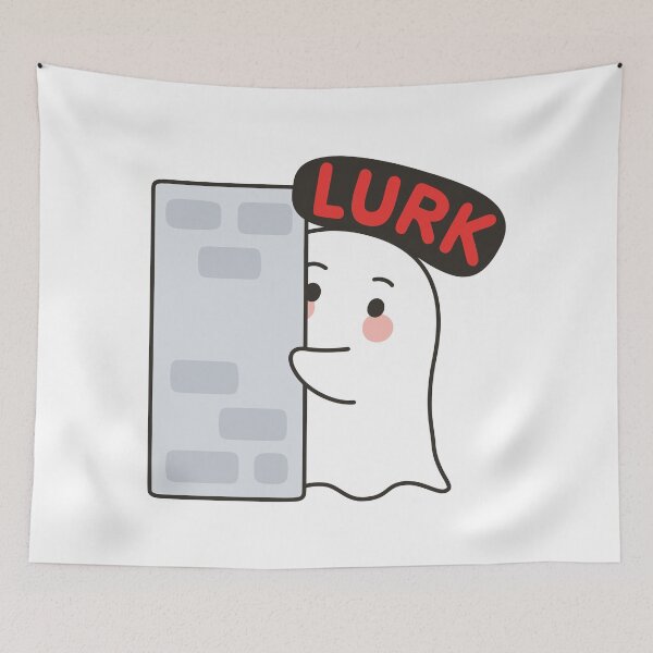 Item preview, Cute Ghost LURK Emote – Streaming Kawaii Sticker designed and sold by BibleProject.
