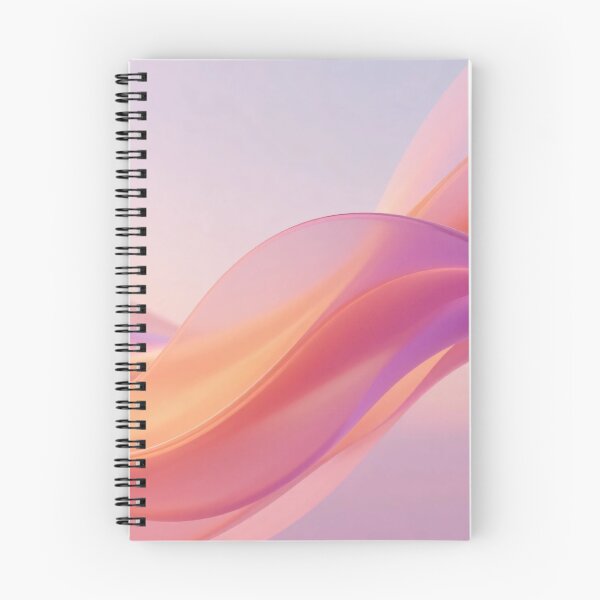 Item preview, Soft Gradient Flowing Ribbons with Pink and Orange Hues in Minimal Dreamy Abstract 3D Wave Design designed and sold by Mimoshi ⭐⭐⭐⭐⭐.