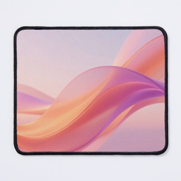 Item preview, Soft Gradient Flowing Ribbons with Pink and Orange Hues in Minimal Dreamy Abstract 3D Wave Design designed and sold by Mimoshi ⭐⭐⭐⭐⭐.