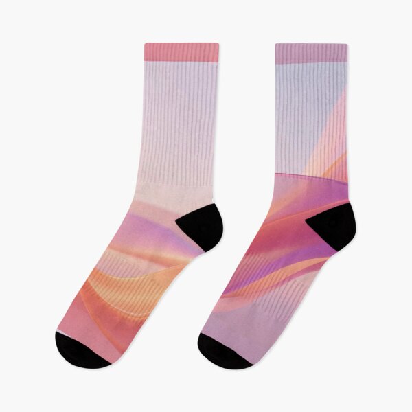 Item preview, Soft Gradient Flowing Ribbons with Pink and Orange Hues in Minimal Dreamy Abstract 3D Wave Design designed and sold by Mimoshi ⭐⭐⭐⭐⭐.