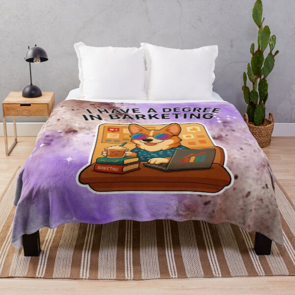 Item preview, Barketing Degree – Hipster Corgi Student Dog Marketing designed and sold by Mars.Pen.Studio.