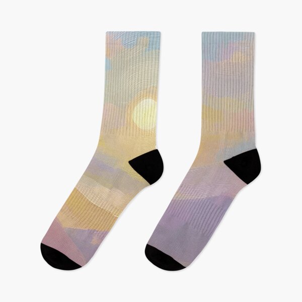 Item preview, Abstract oil painting sunset hill designed and sold by ArtHouseNiklas.