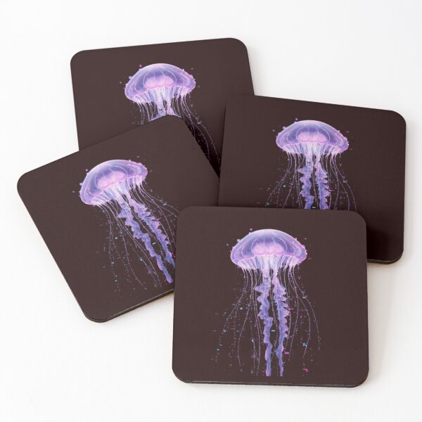 Item preview, Cybernetic Jellyfish: Glitch Bloom - Unique Neon Bio-Glitch Marine Art Design designed and sold by trend-forge.