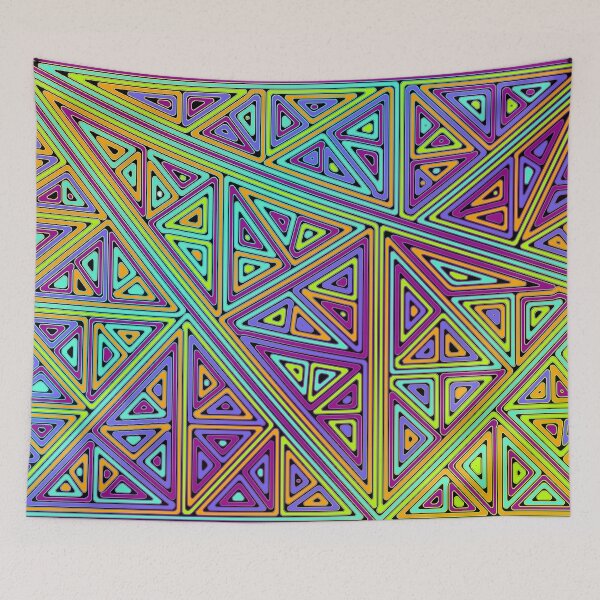 Item preview, colorful abstract geometric design 2 designed and sold by chambergambit.
