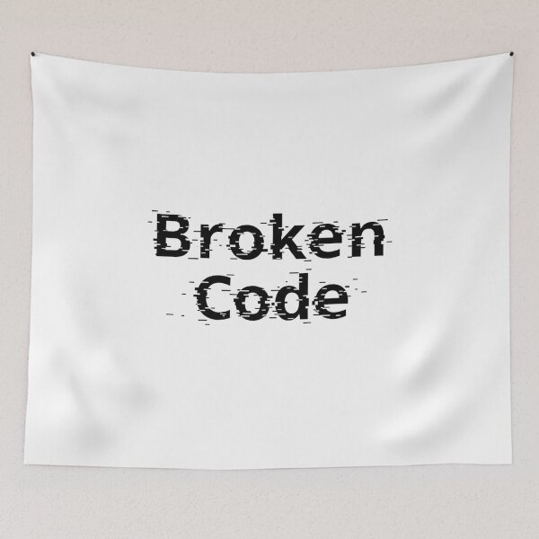 Item preview, Broken Code - Glitch Typography Art designed and sold by Happyfreedom.