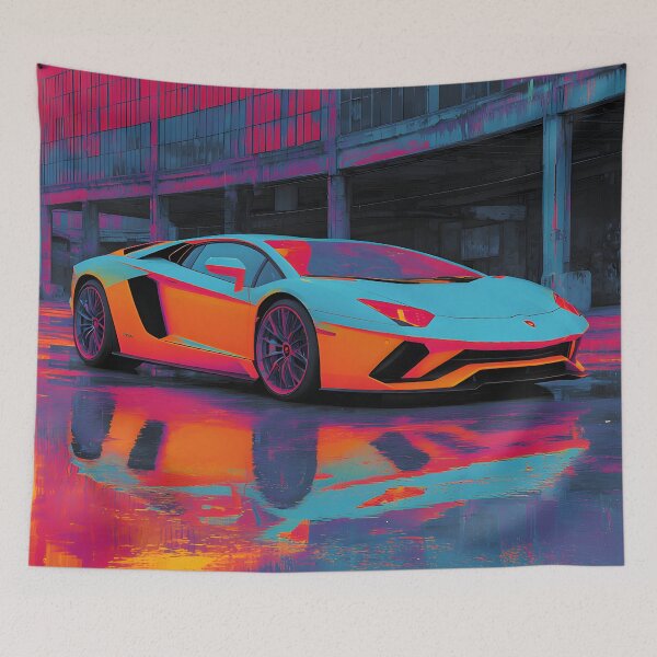 Item preview, Lamborghini LP780-4 Ultimae Italian Supercar Print – Bold Wall Decor designed and sold by AutoPopStudio.