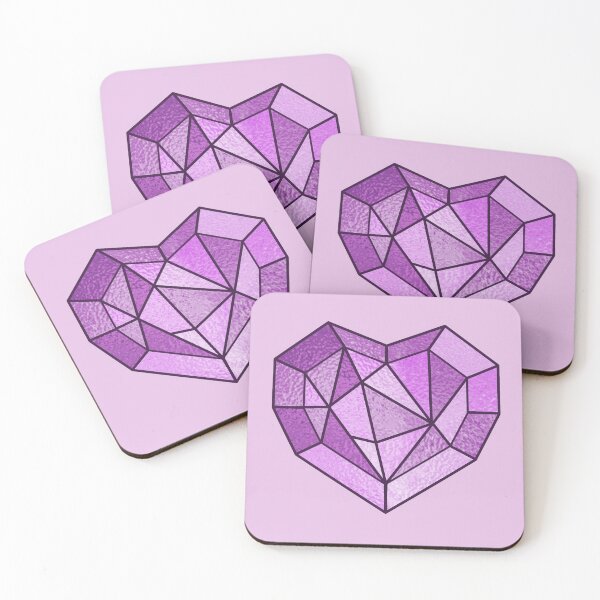 Item preview, Crystal Heart ~ Pink designed and sold by Asha-Art.