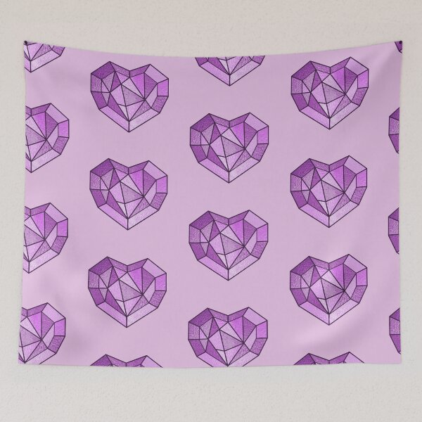 Item preview, Crystal Heart ~ Pink designed and sold by Asha-Art.