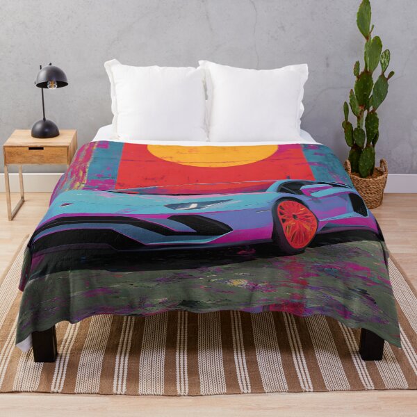 Item preview, Lamborghini LP780-4 Ultimae Sports Car Poster – Modern Pop Art Style designed and sold by AutoPopStudio.