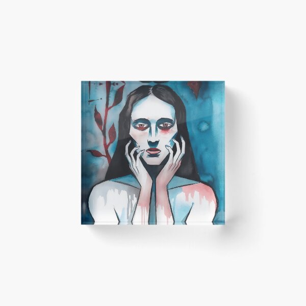 Item preview, Woman with a broken heart designed and sold by QuanntixArt.