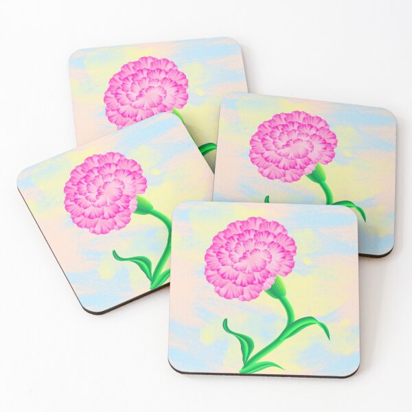 Item preview, Pink Carnation Flower Illustration – Pastel Botanical Art Print for Floral Lovers designed and sold by LightWhispers.