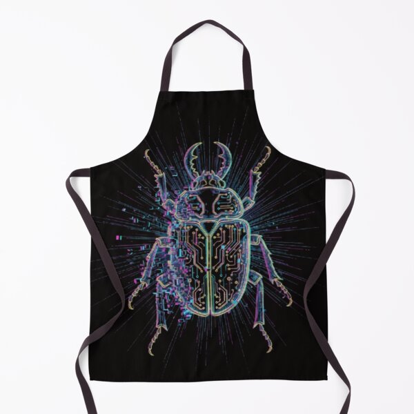 Item preview, Cybernetic Scarab: Circuit Breakdown - Unique Neon Bio-Glitch Insect Art Design designed and sold by trend-forge.