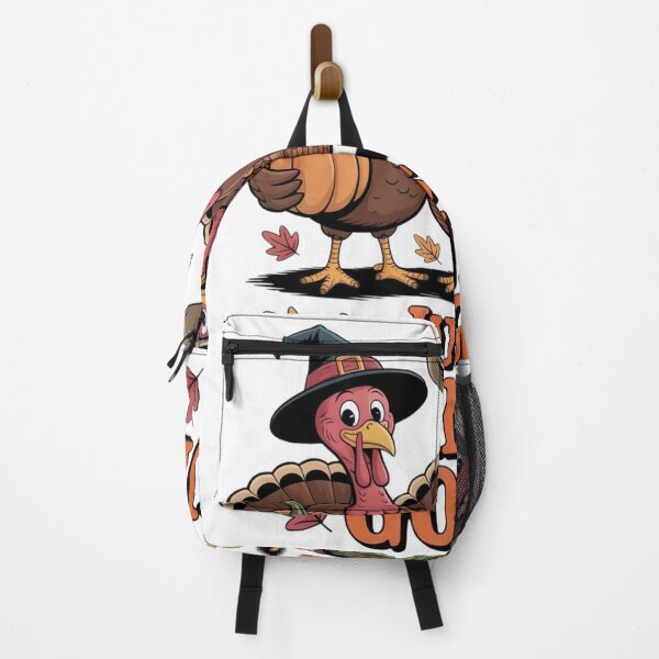 Item preview, Cute Funny Turkeys with Pumpkin, Pies and Corn – Retro Thanksgiving Art designed and sold by arceeddesign.