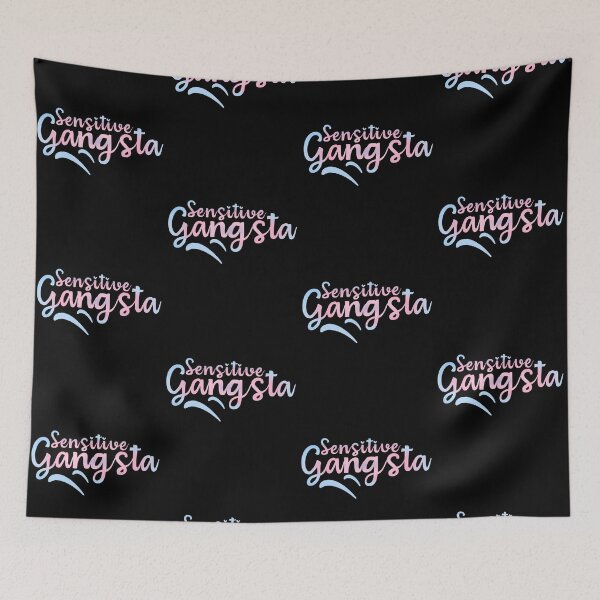 Item preview, Sensitive Gangsta - Funny Quote, Y2K Nostalgia Meme designed and sold by LuxeGraphix.