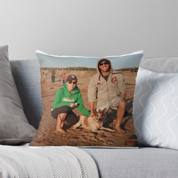 Item preview, 34. Peta & Joel with Bonnie the Cattle Cross designed and sold by Cathie Brooker.