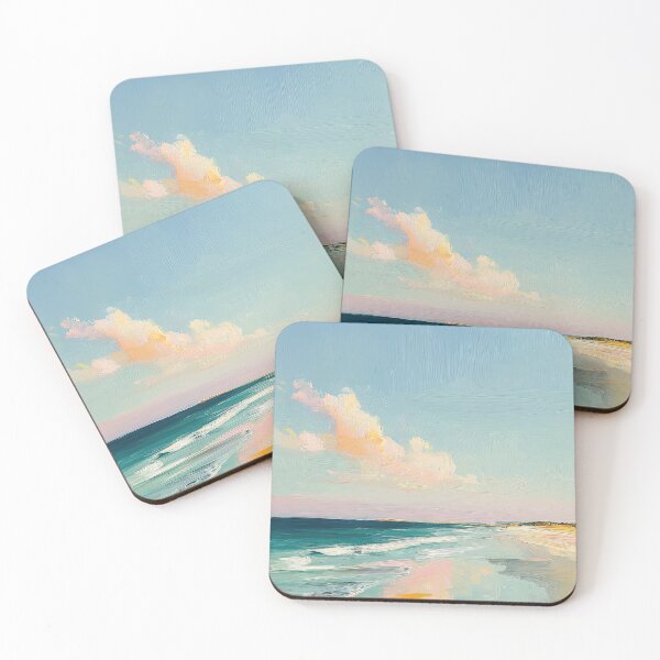 Item preview, Pastel Oil Painting Quiet Beach designed and sold by ArtHouseNiklas.