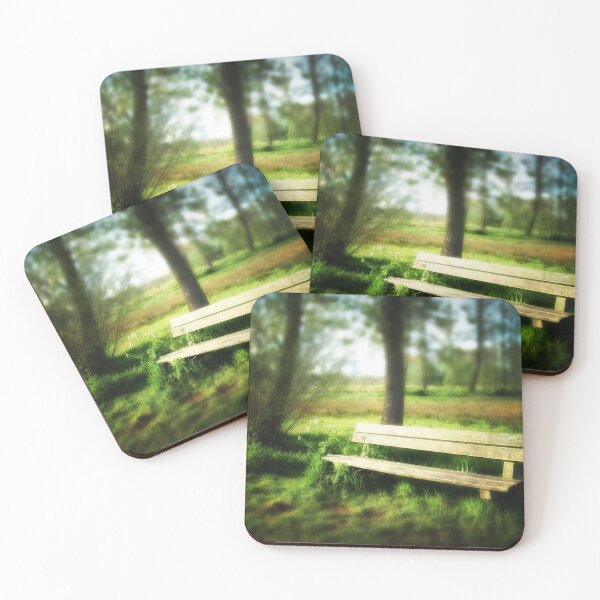 Item preview, Empty Wooden Bench in a Sunlit Park designed and sold by James DeFazio.