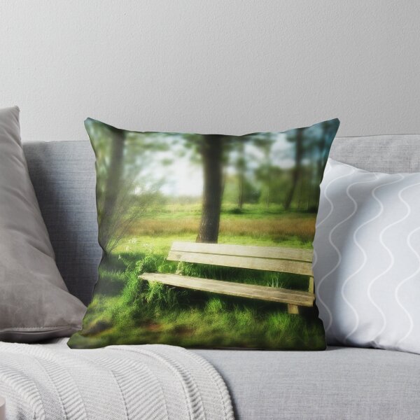 Item preview, Empty Wooden Bench in a Sunlit Park designed and sold by James DeFazio.