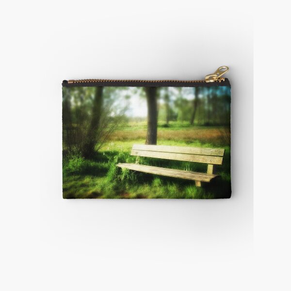 Item preview, Empty Wooden Bench in a Sunlit Park designed and sold by James DeFazio.